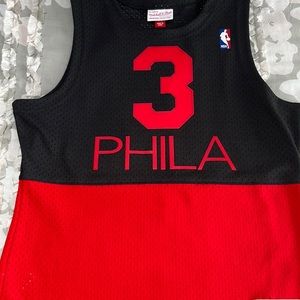 Sixers Allen Iverson hardwood classic reverse retro look